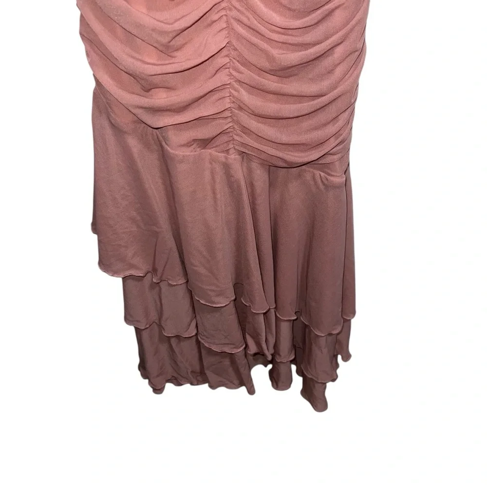 Michael Costello X Revolve Hilary Ruched Gown In Blush Pink